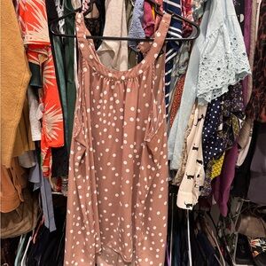Torrid Brown Polka Dot Dress